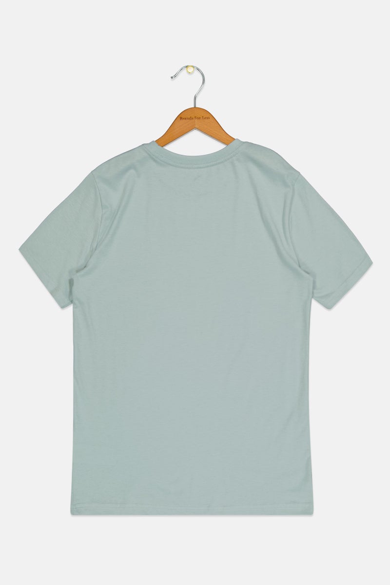 PUMA Kids Boy Sportswear Fit Short Sleeve Outdoor T-Shirt, Mint Green - Image 2